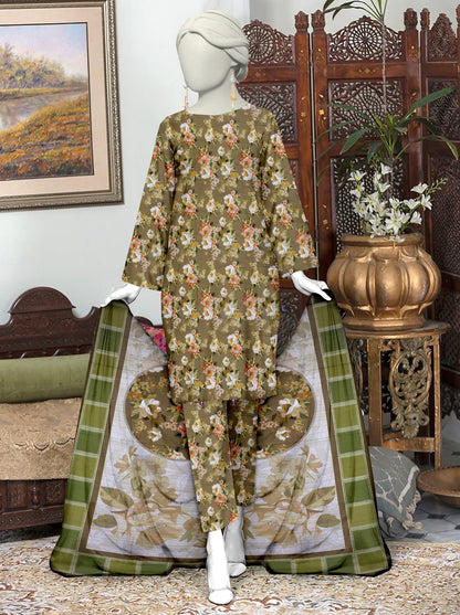 Unstitched Bana Doriya lawn 3 Piece all over