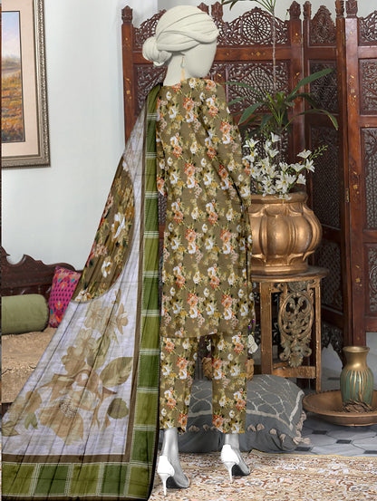 Unstitched Bana Doriya lawn 3 Piece all over