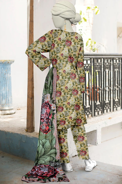 Unstitched Bana Doriya lawn 3 Piece all over