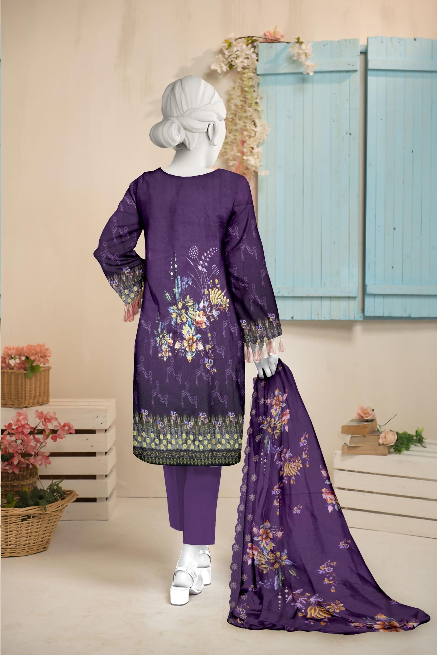 3-Piece Premium Digital Viscose Suit