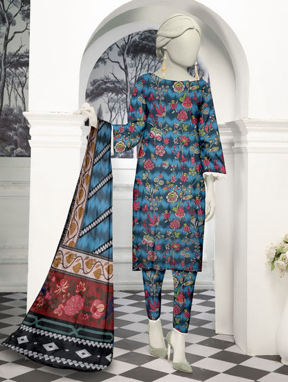 Unstitched Bana Doriya lawn 3 Piece all over