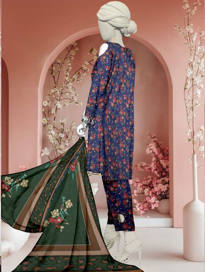 Unstitched Bana Doriya lawn 3 Piece all over