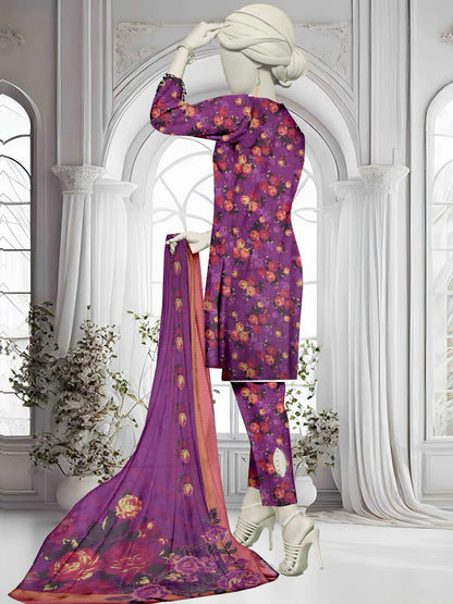 Unstitched Bana Doriya lawn 3 Piece all over