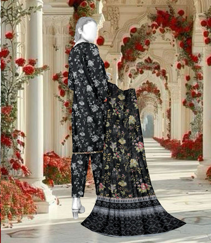 Unstitched lawn Bana Doriya Fancy All over with Tana Dora voil dupatta pcs-3-vol-380